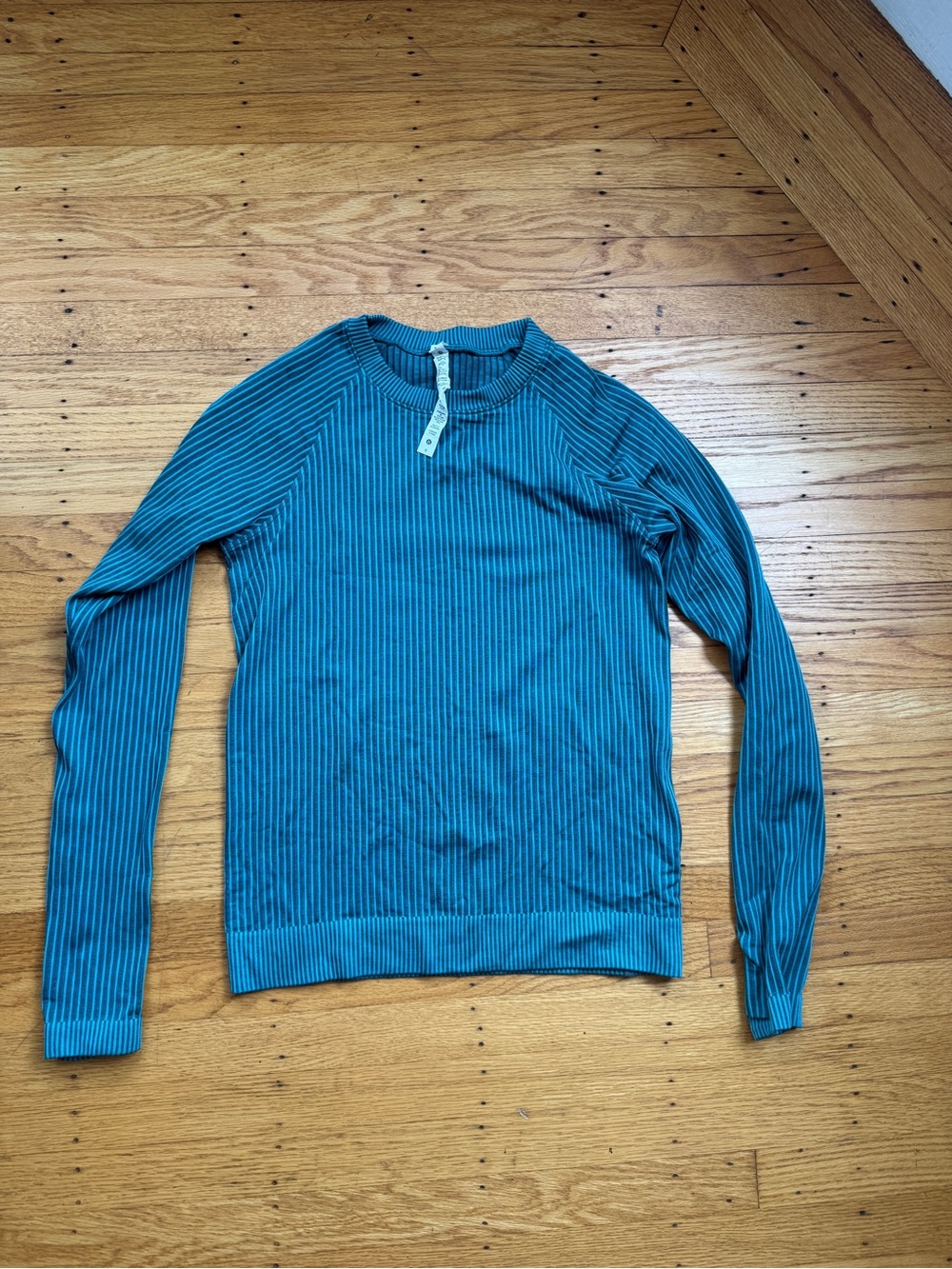 Lululemon Teal Ribbed Long-Sleeve Top